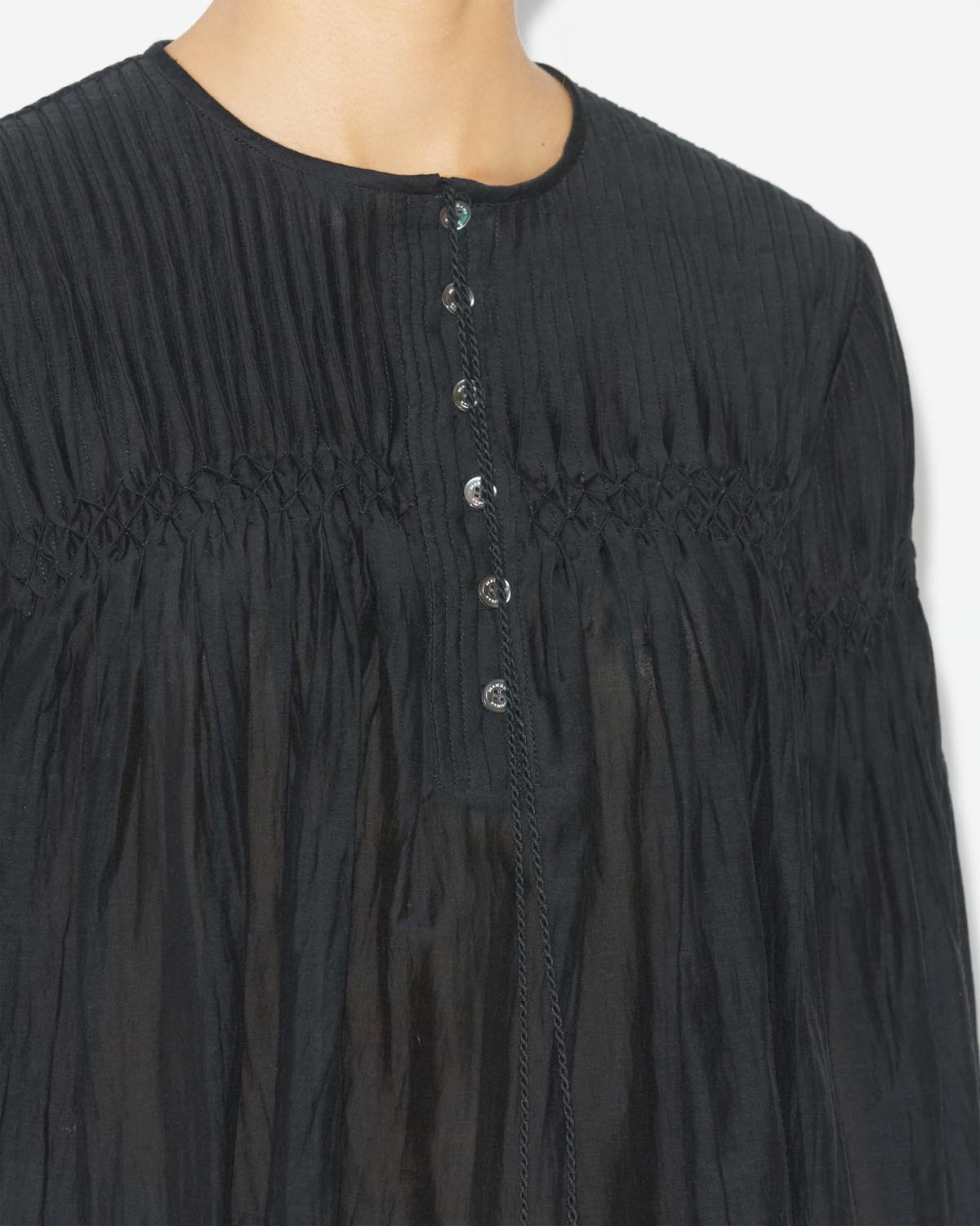 Axeliana top with 3/4. sleeves - Black - Woman - 2