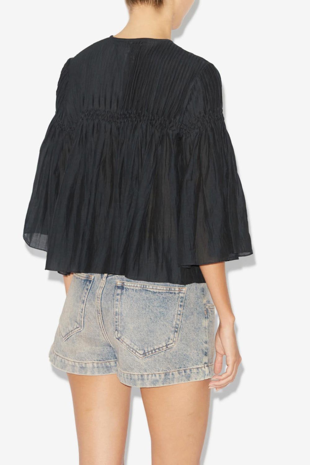 Axeliana top with 3/4. sleeves - Black - Woman - 5