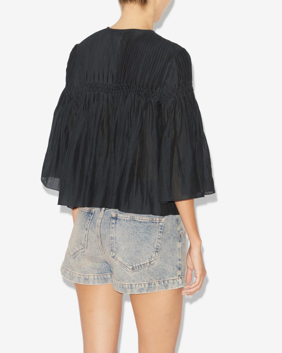 Axeliana top with 3/4. sleeves - Black - Woman - 4