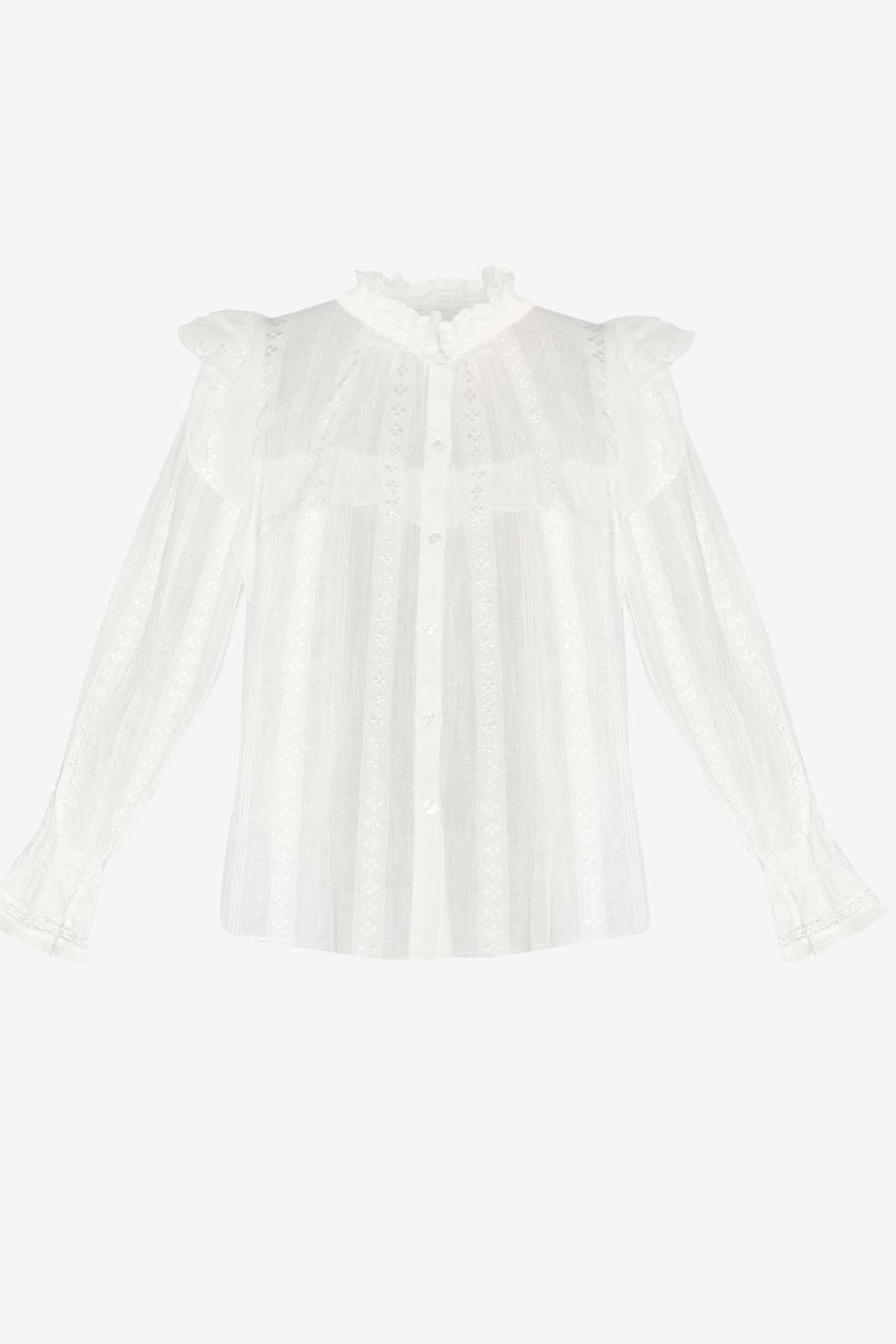 Jatedy ruffled blouse - White - Woman - 1