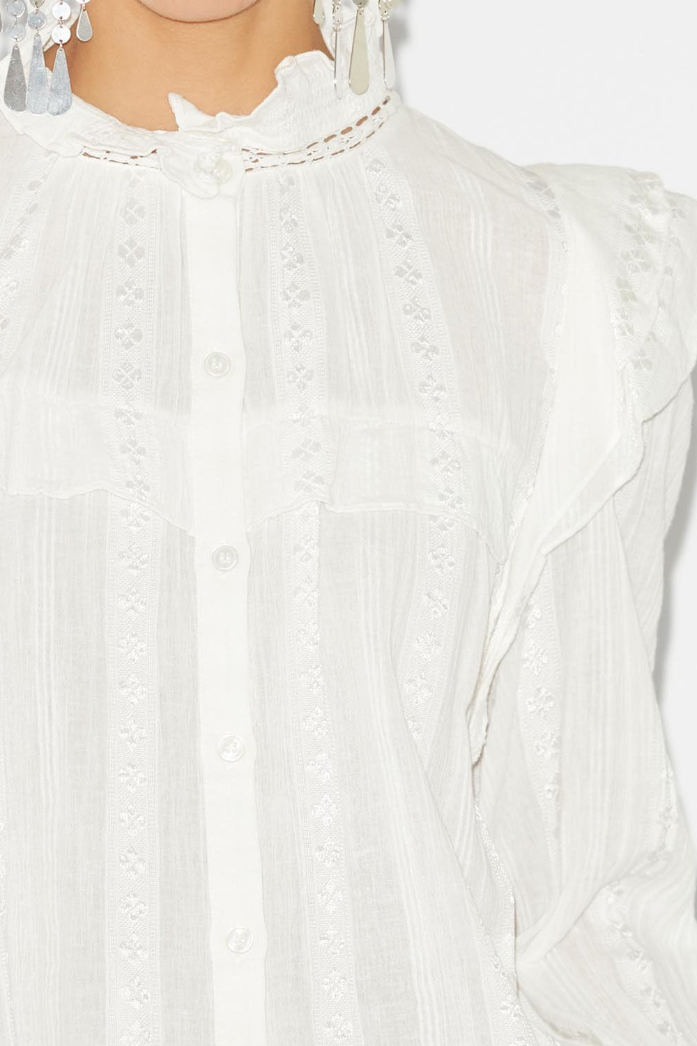 Jatedy ruffled blouse - White - Woman - 3