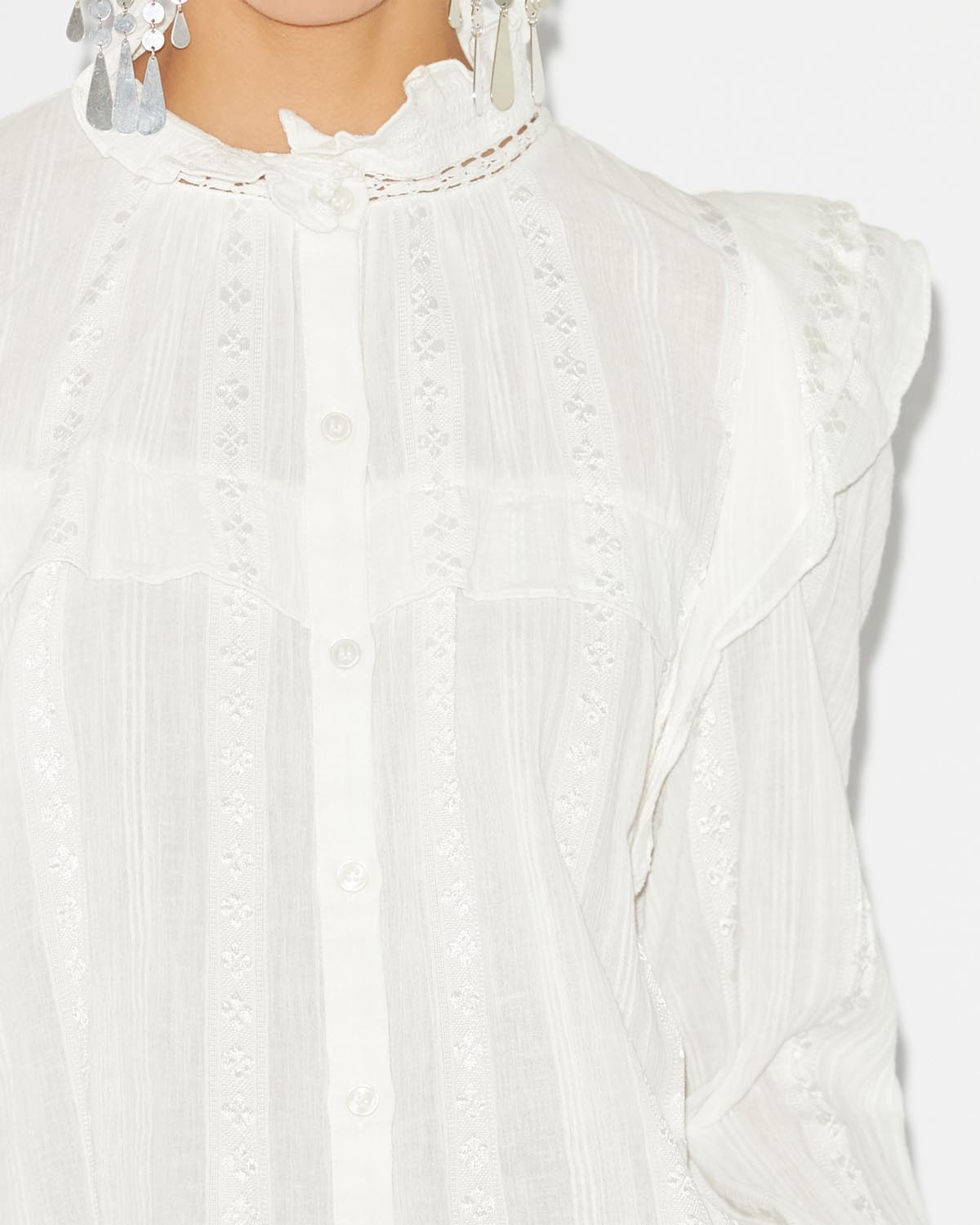 Jatedy ruffled blouse - White - Woman - 2