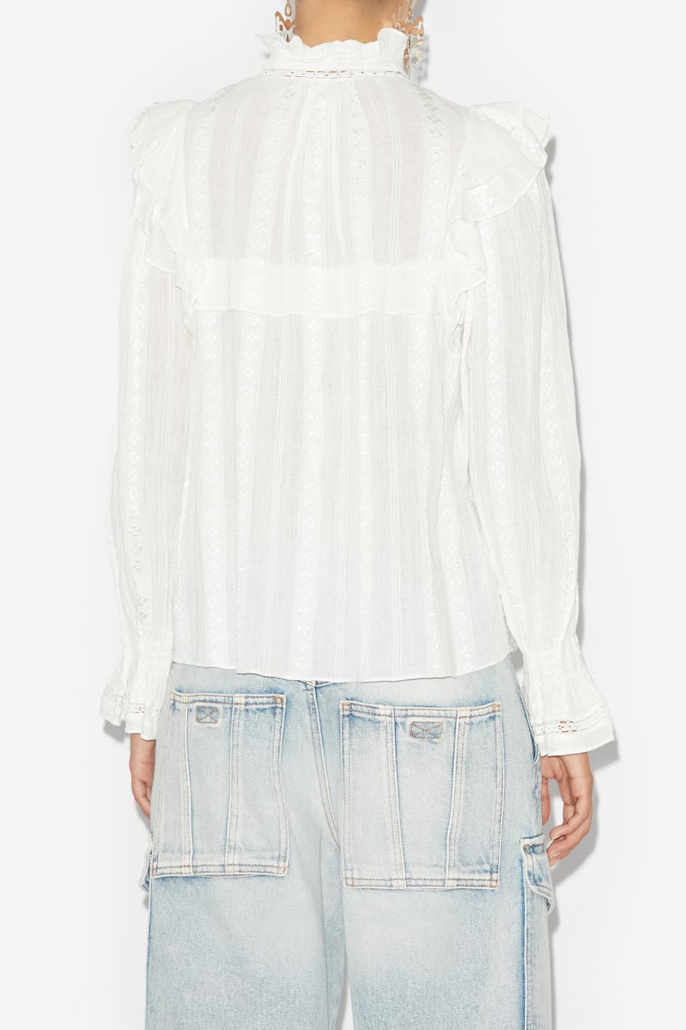 Jatedy ruffled blouse - White - Woman - 5