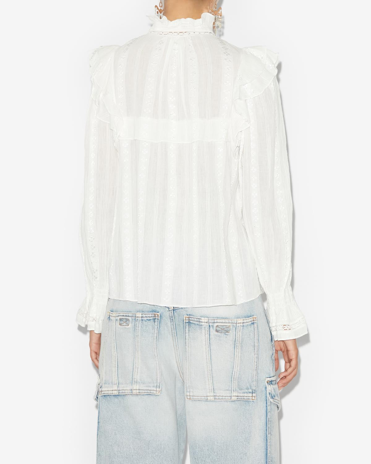 Jatedy ruffled blouse - White - Woman - 4