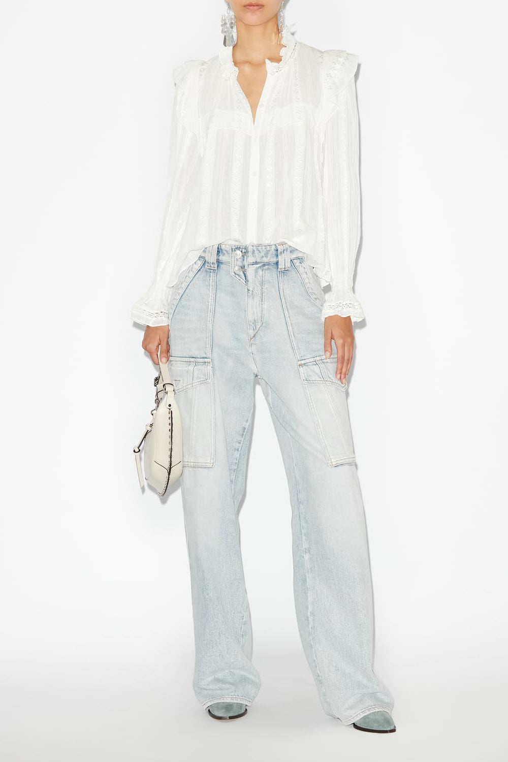 Jatedy ruffled blouse - White - Woman - 2