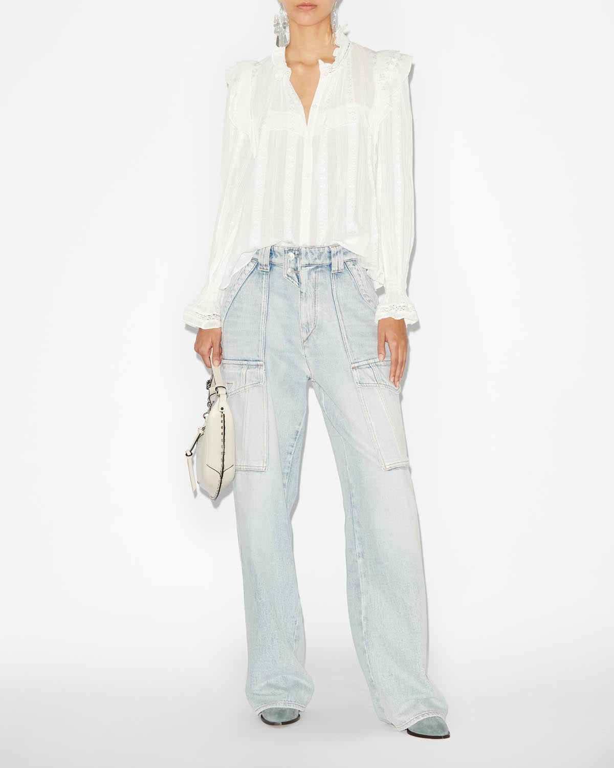 Jatedy ruffled blouse - White - Woman - 1