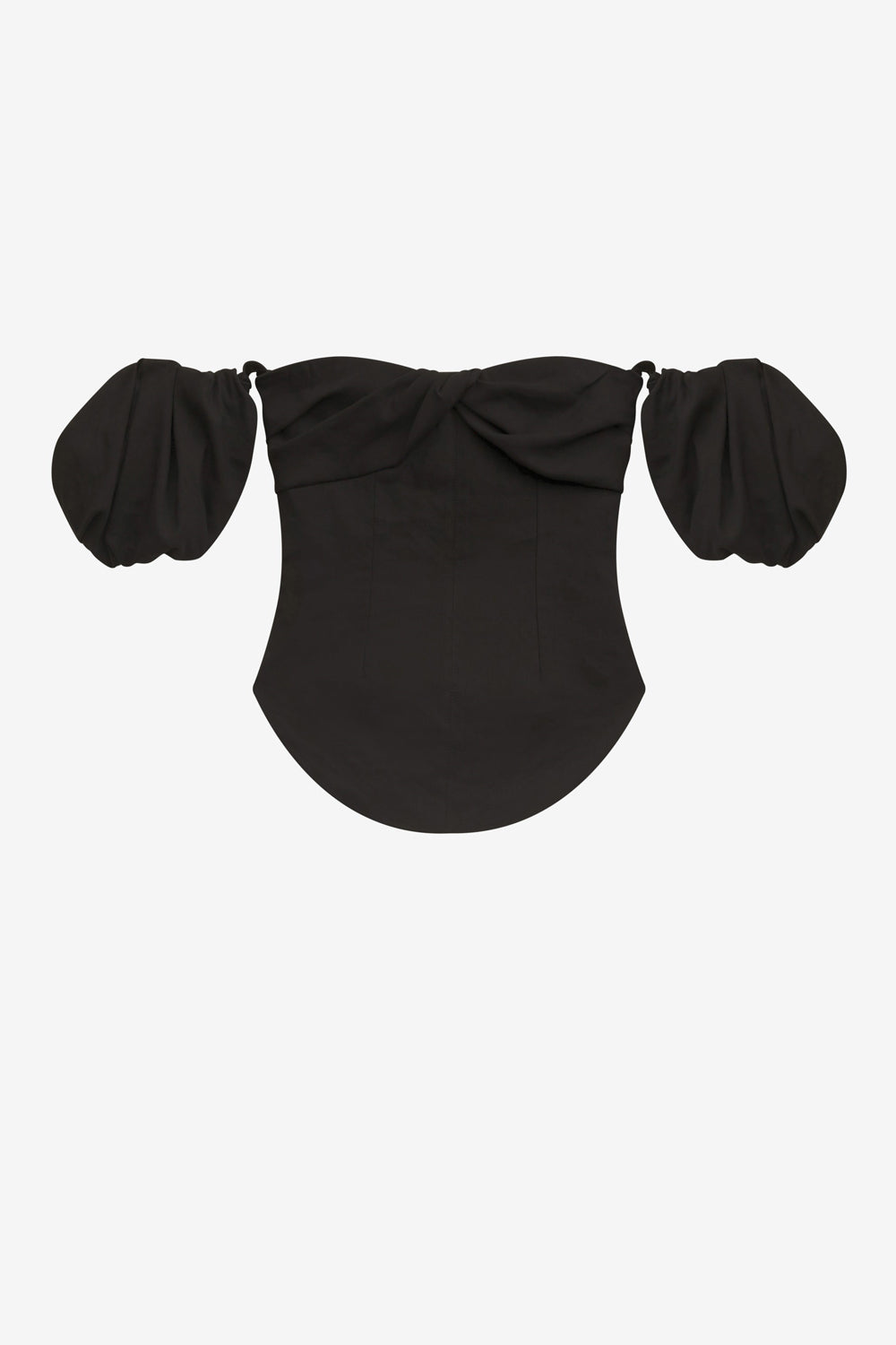 Top daniela sin tirantes con mangas desmontables - Negro - Woman - 1