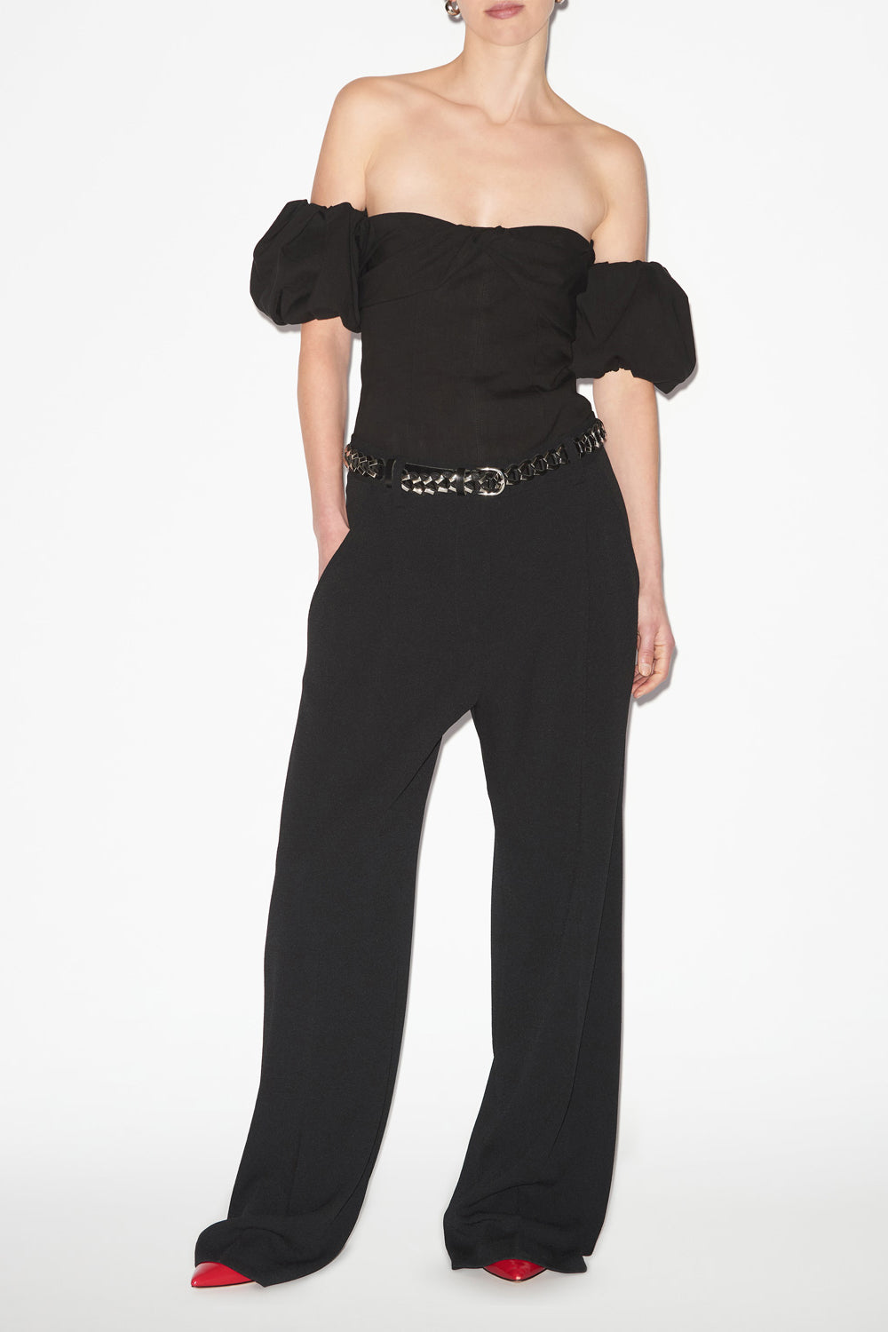 Top daniela sin tirantes con mangas desmontables - Negro - Woman - 2