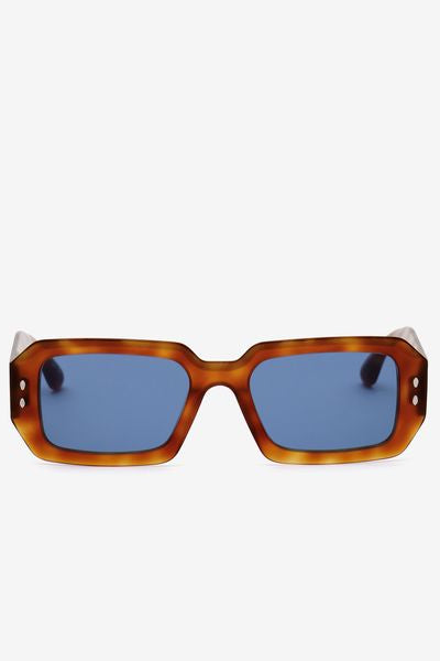 Lizzy rectangular sunglasses - Brown hav-blue - Woman - 2