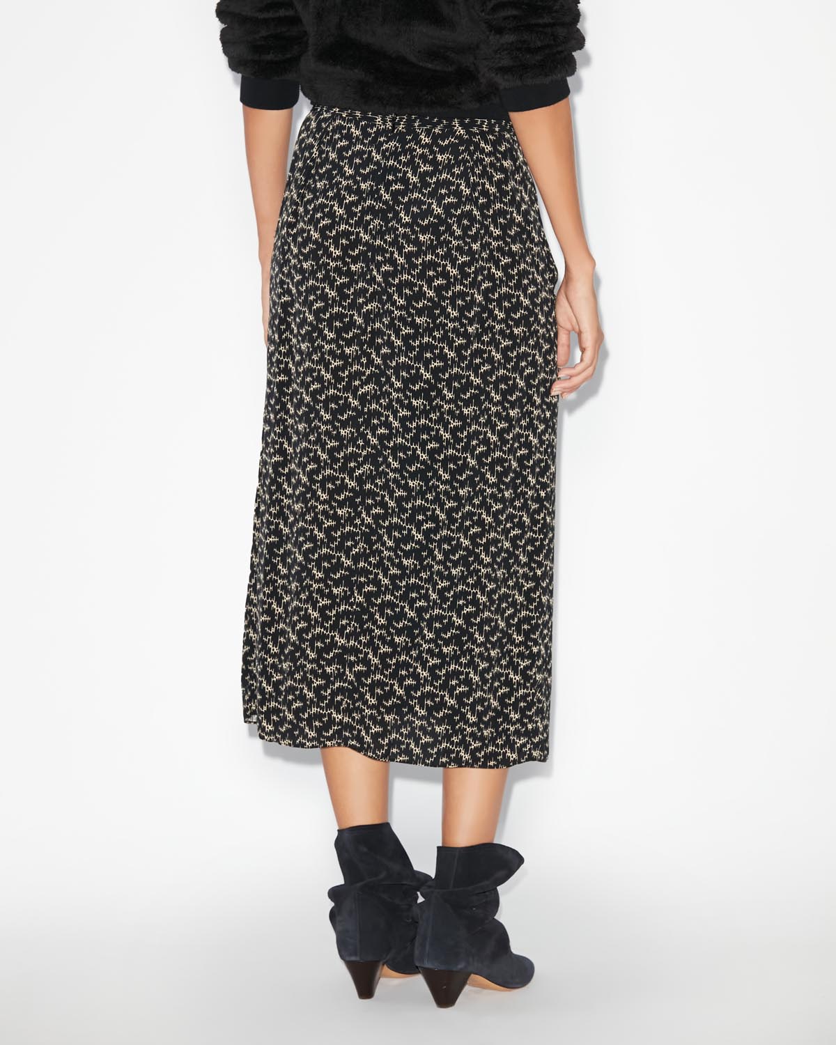 Eolia printed midi skirt - 검은색 - Woman - 4