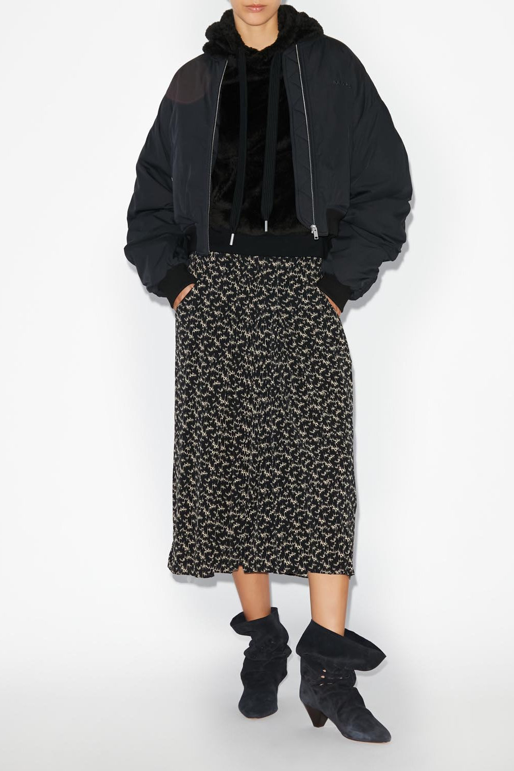 Eolia printed midi skirt - 黒 - Woman - 2