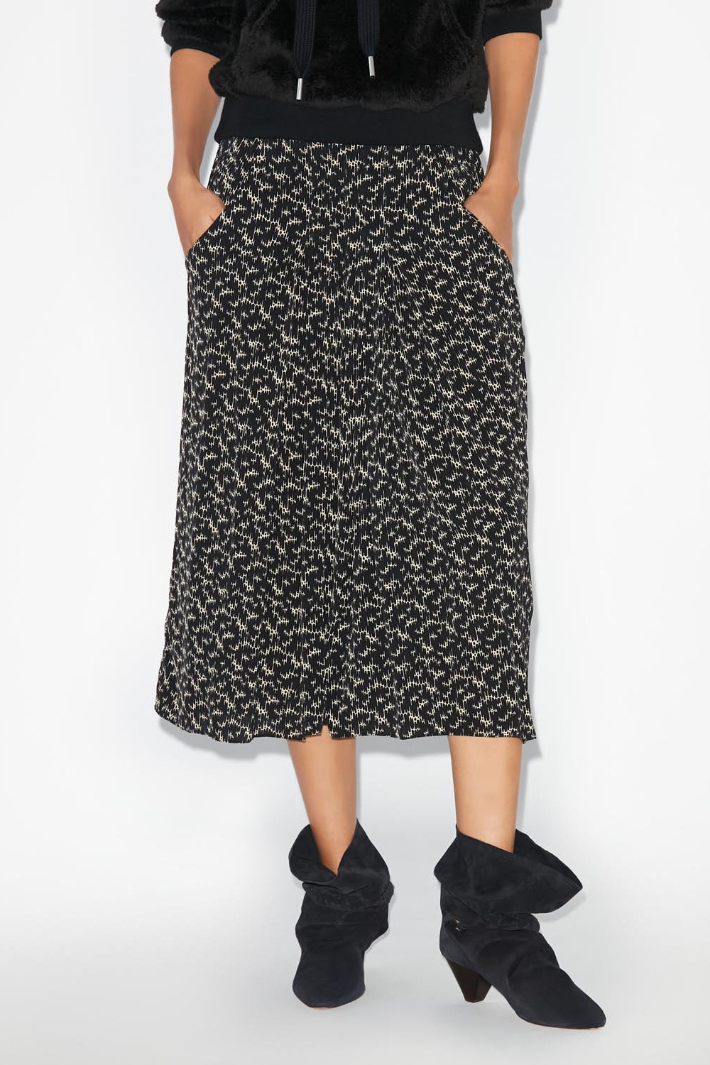 Eolia printed midi skirt - 黒 - Woman - 4