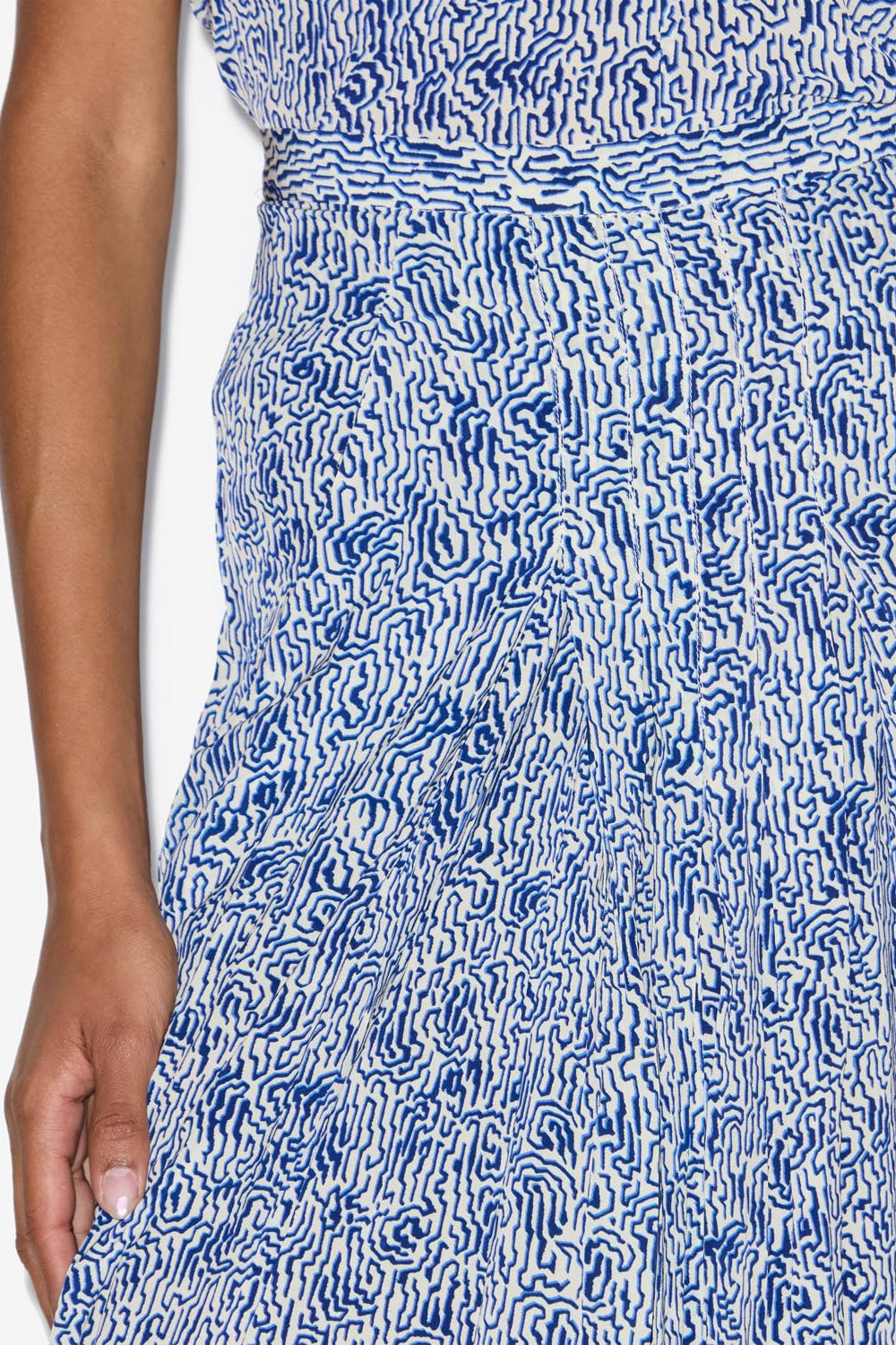 Eolia printed midi skirt - 青 - Woman - 3