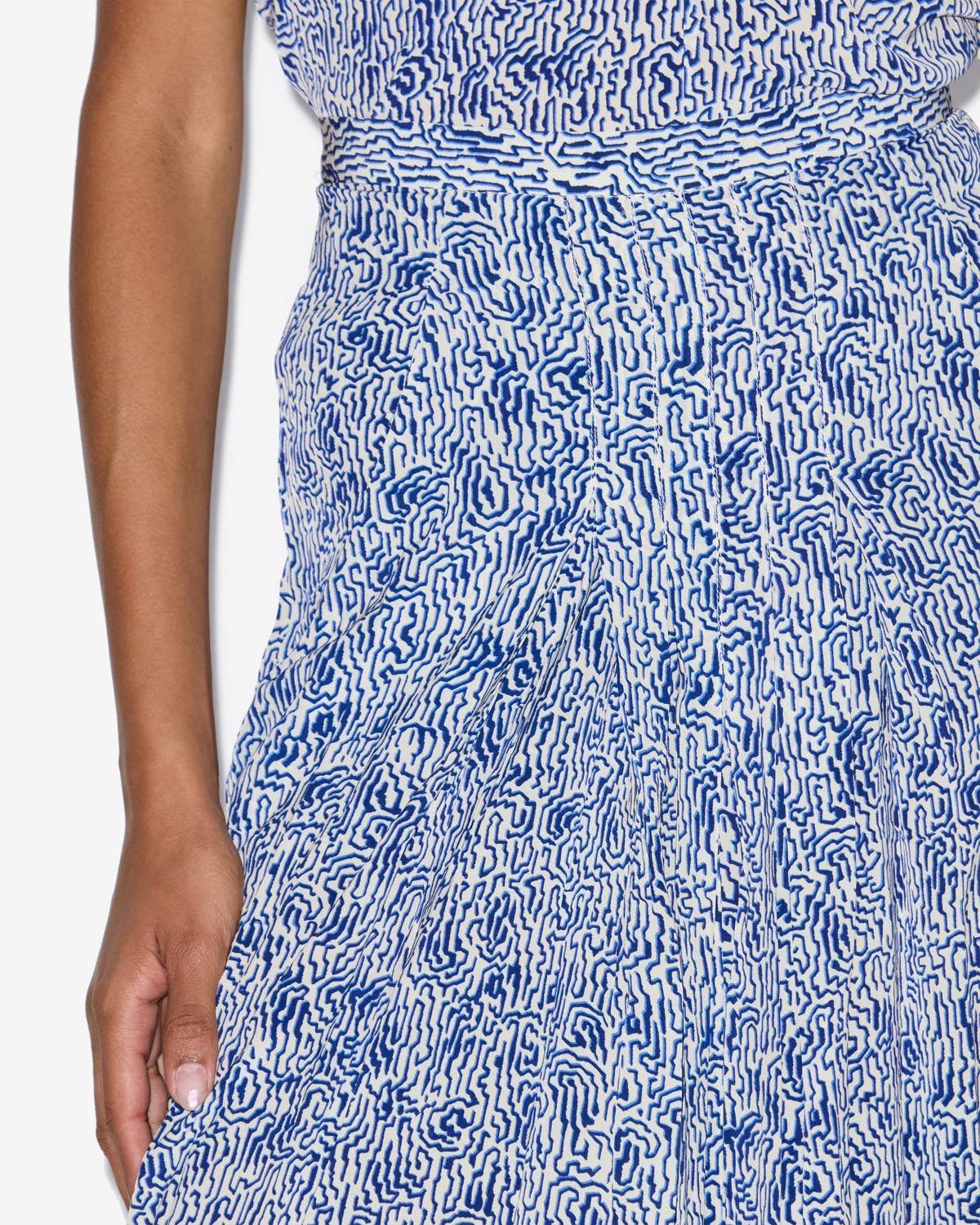 Eolia printed midi skirt - 파란색 - Woman - 2