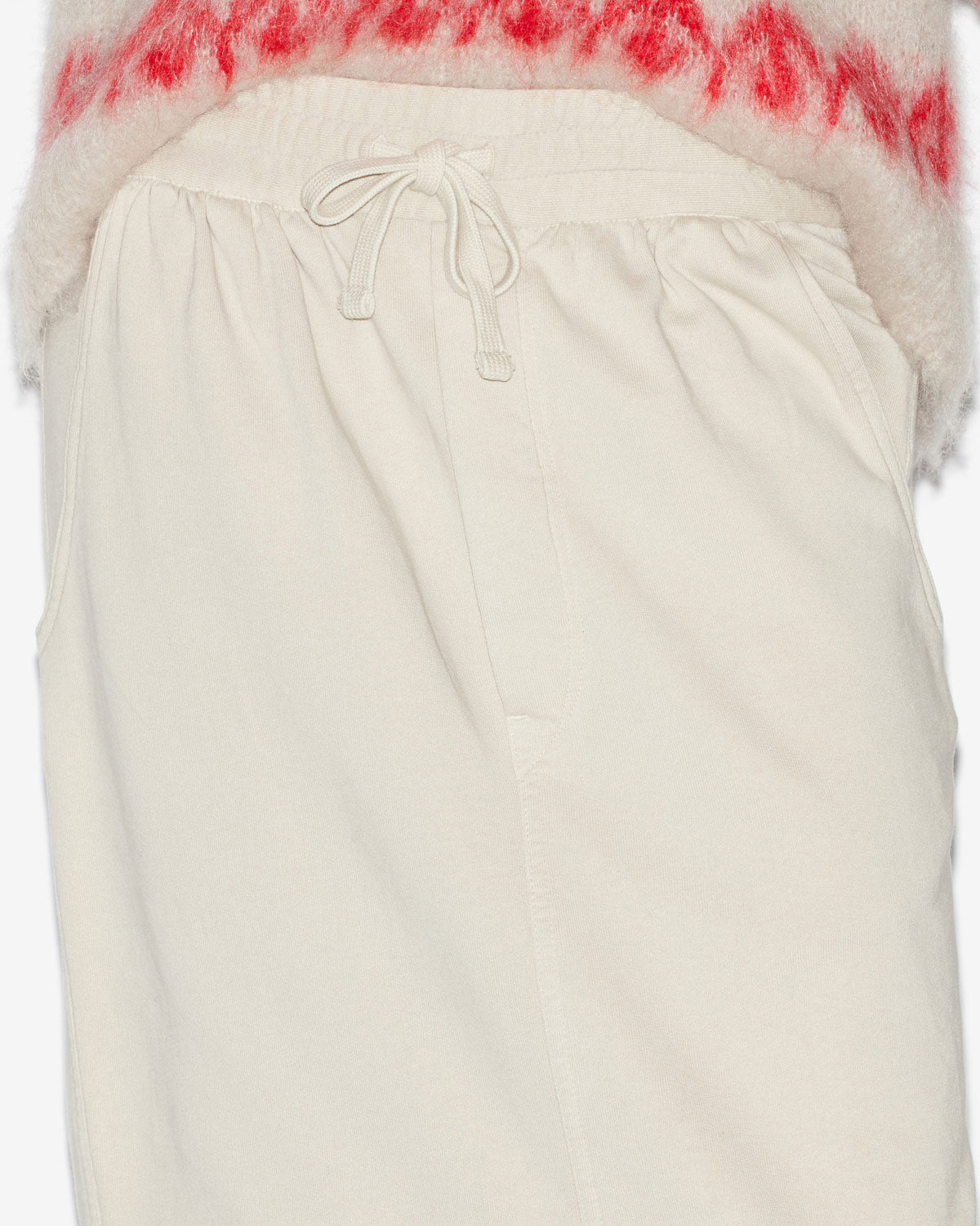 Jupe noreen midi en coton effet jogger - Beige - Woman - 2