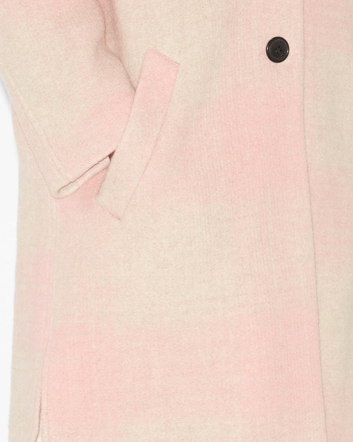Gabriel wool checked coat - Light pink - Woman - 2