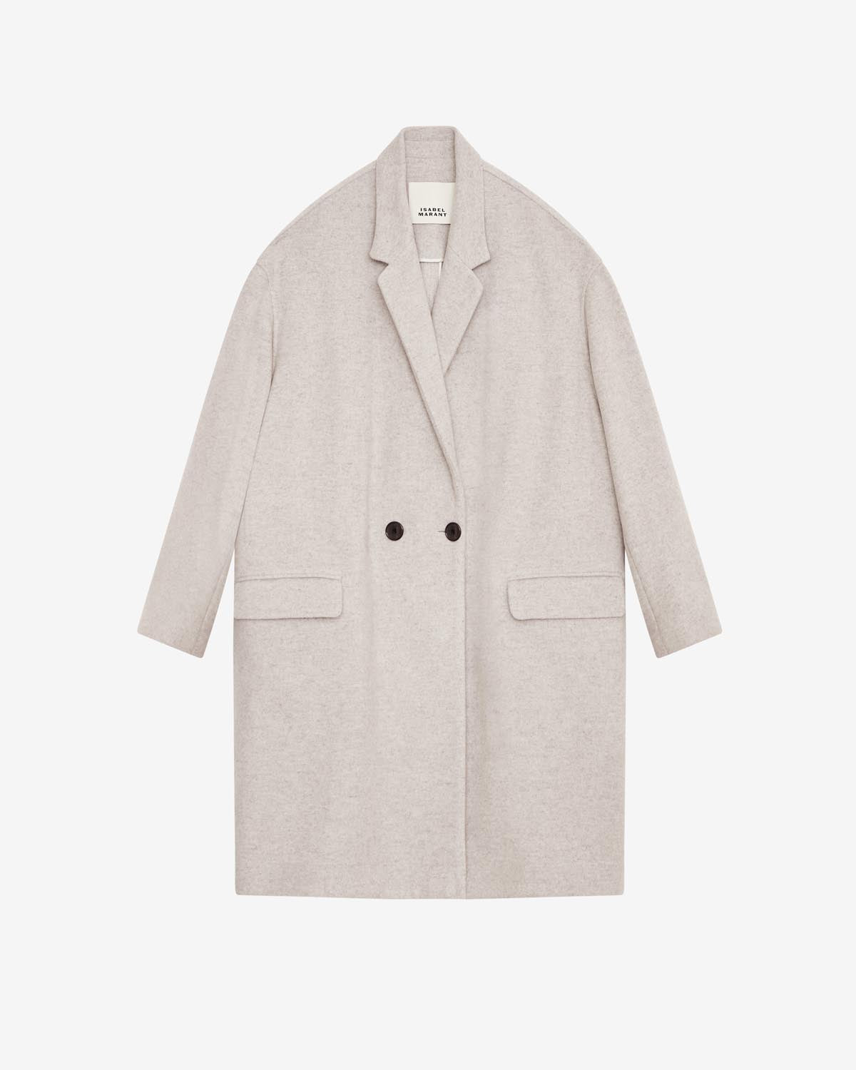 Efegozi oversized wool coat - Light gray - Woman - 5