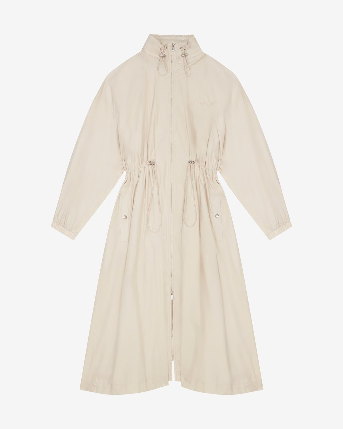 Long cotton trench coat berthely - Beige - Woman - 4