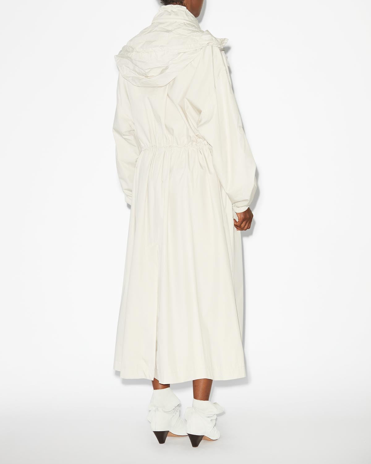 Long cotton trench coat berthely - Beige - Woman - 3