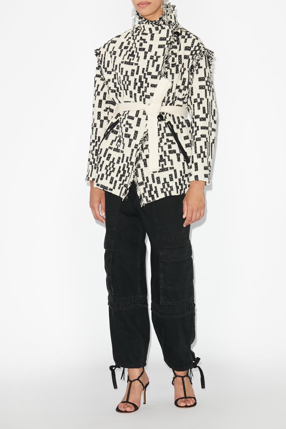 Faith coat with removable sleeves - Black - Woman - 2