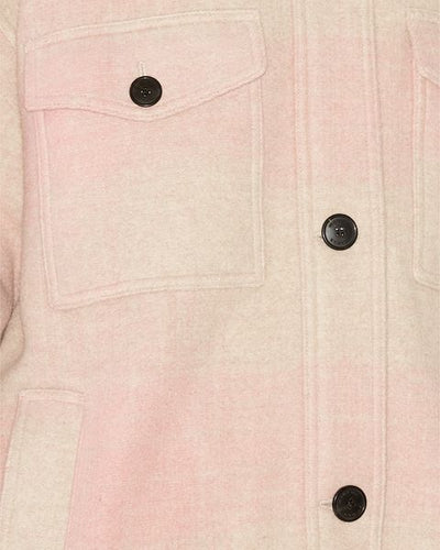Montizi long checked coat - Light pink - Woman - 2
