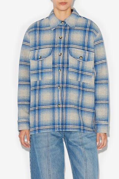 Faxona coat - Blue - Woman - 3