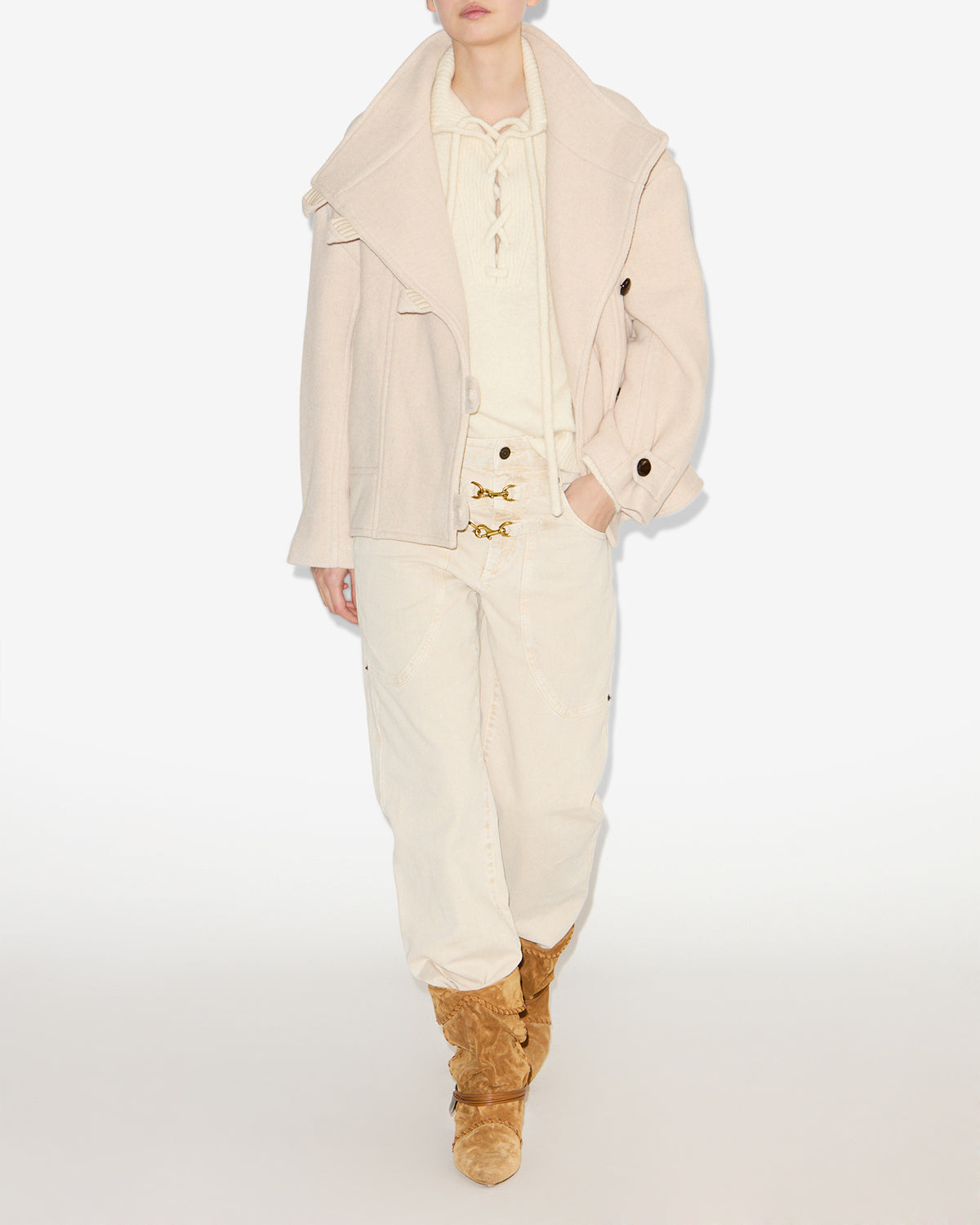 Hanis coat Woman Ecru 5