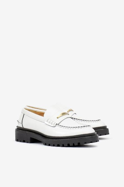 Mocasines frezza de piel - Blanco - Woman - 9