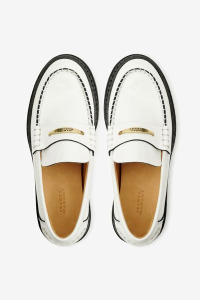 Mocasines frezza de piel - Blanco - Woman - 5