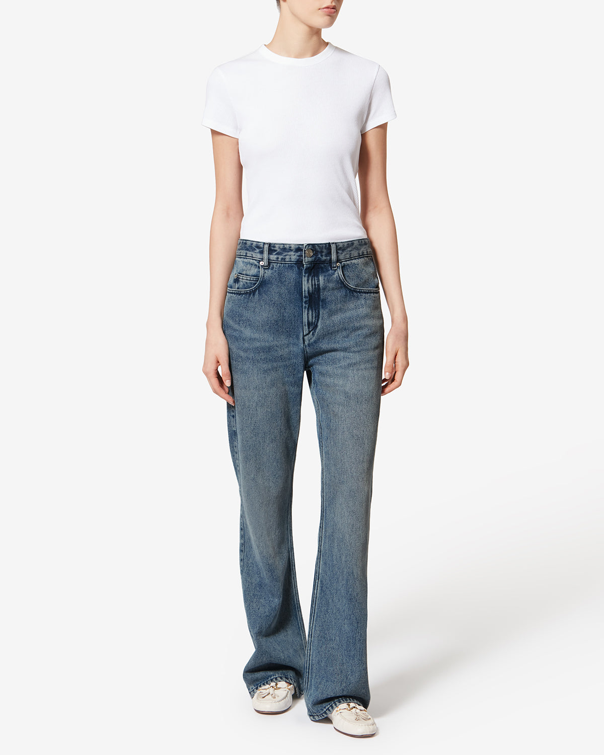 Vaqueros bootcut de denim belvira - Azul claro - Woman - 1