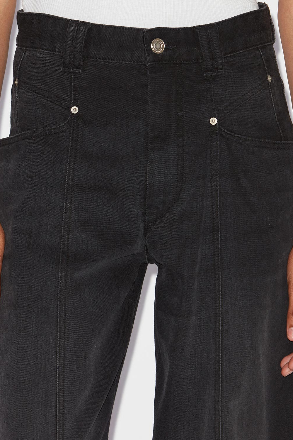 Vetan loose fit denim jeans - Black - Woman - 3