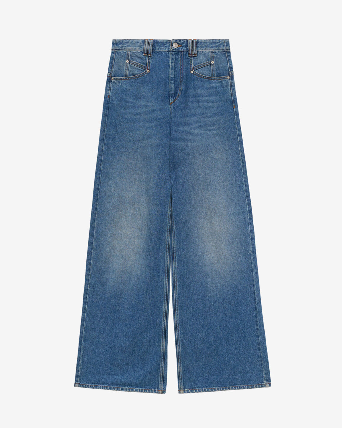 Jeans lemony a vita alta e gamba larga in denim - Blu - Woman - 5