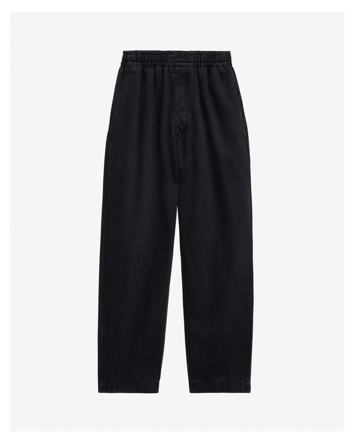 Timeo plain-colored lyocell pants Man Black 4