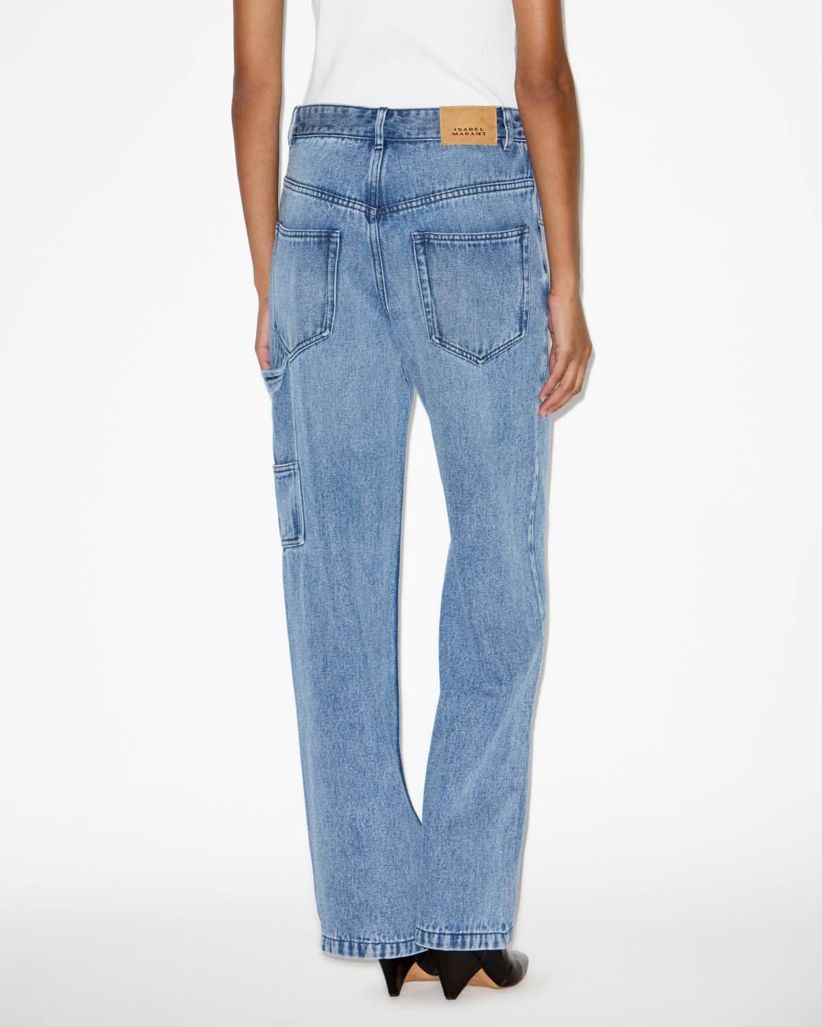 Jean ample bymara en denim fluide  - Bleu clair - Woman - 4