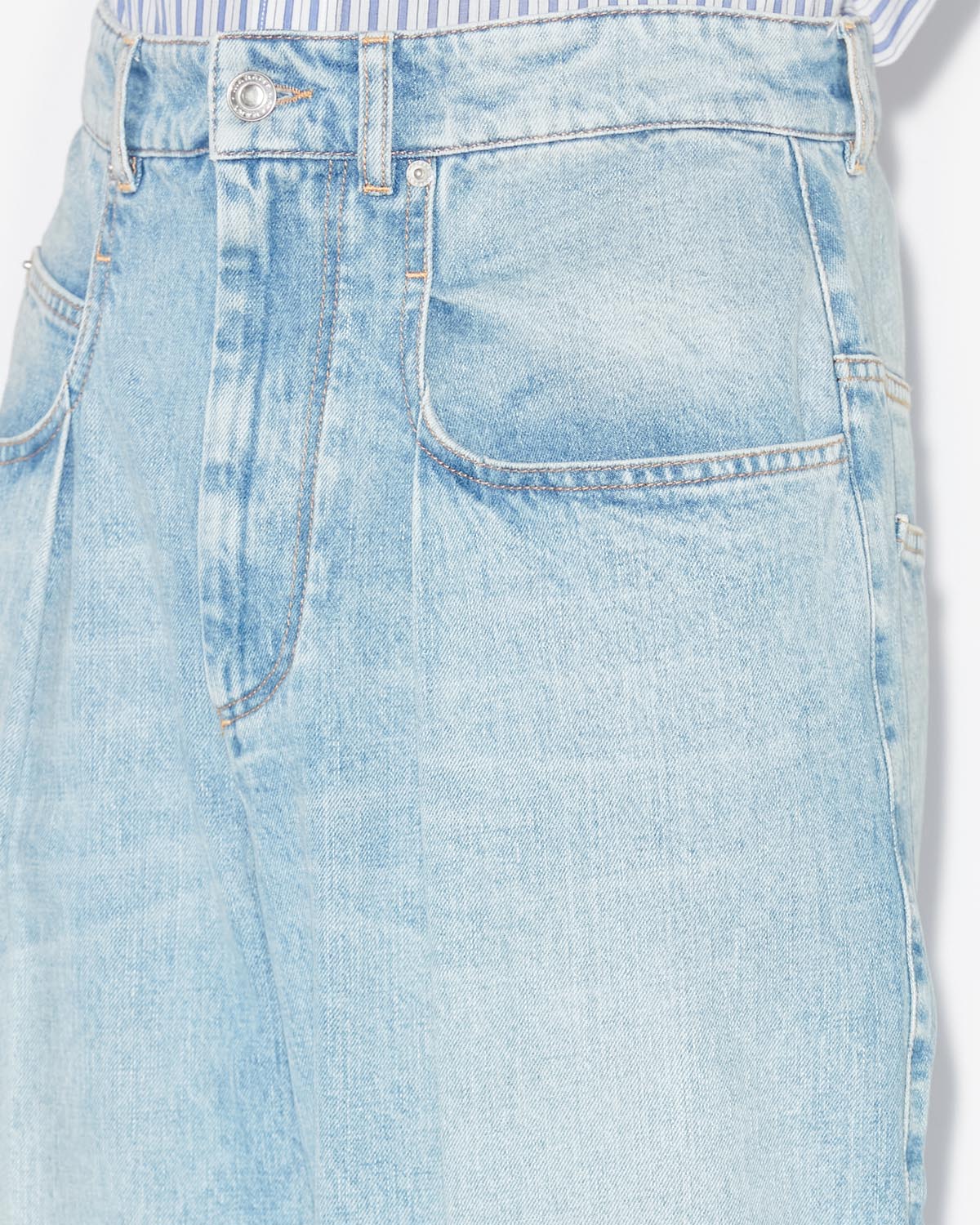 Jeans janael a vita alta e gamba larga - Azzurro - Man - 2