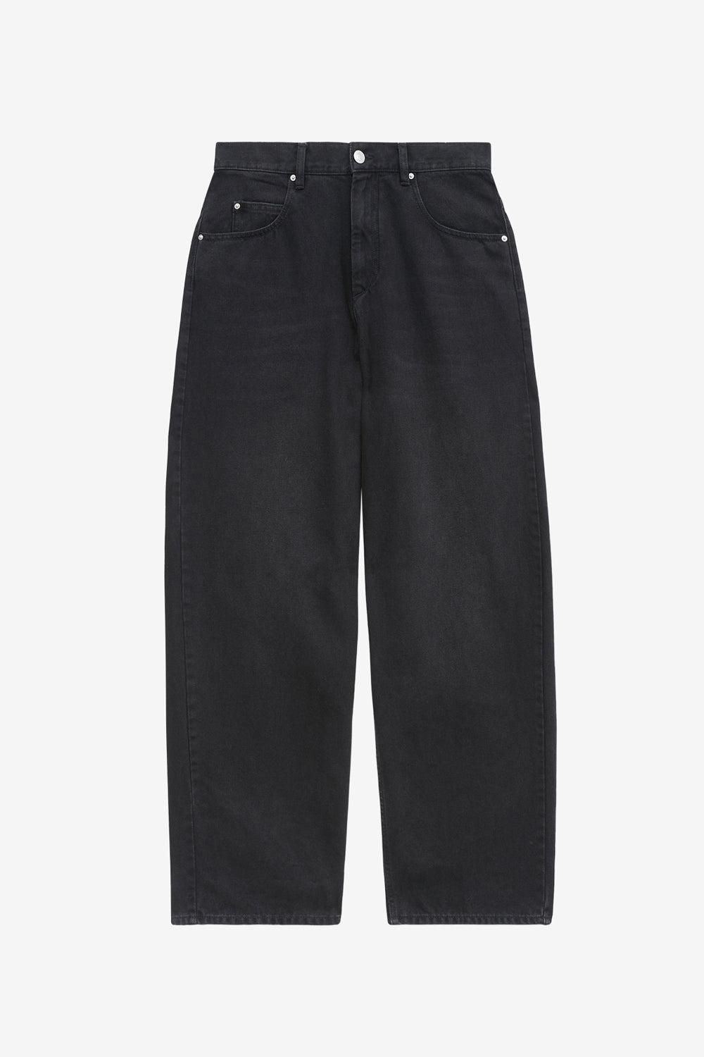 Jean ample joanny en denim - Noir délavé - Woman - 1