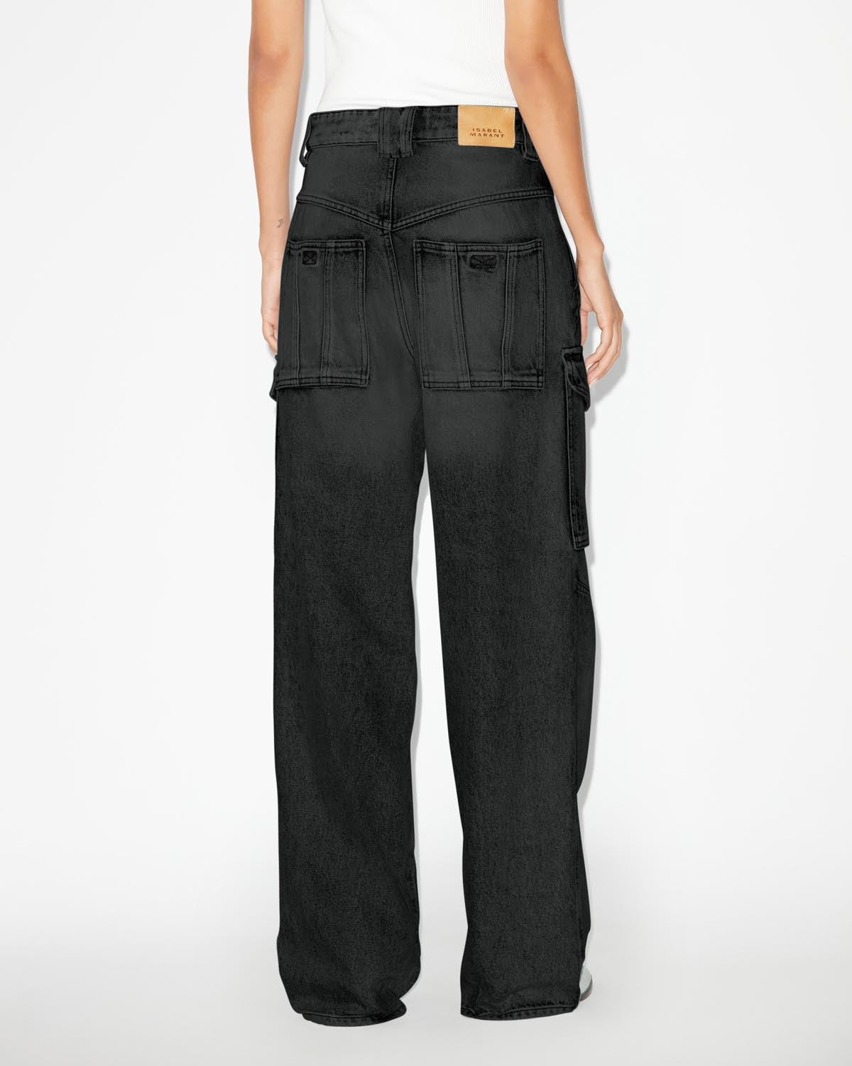 Heilani loose jeans with cargo pockets - Black - Woman - 4