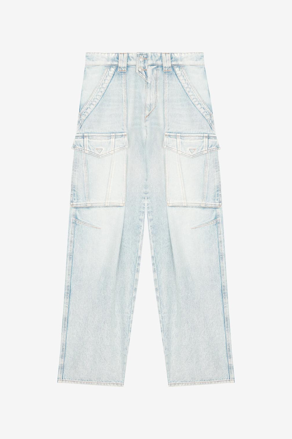 Heilani loose jeans with cargo pockets - Light blue - Woman - 1