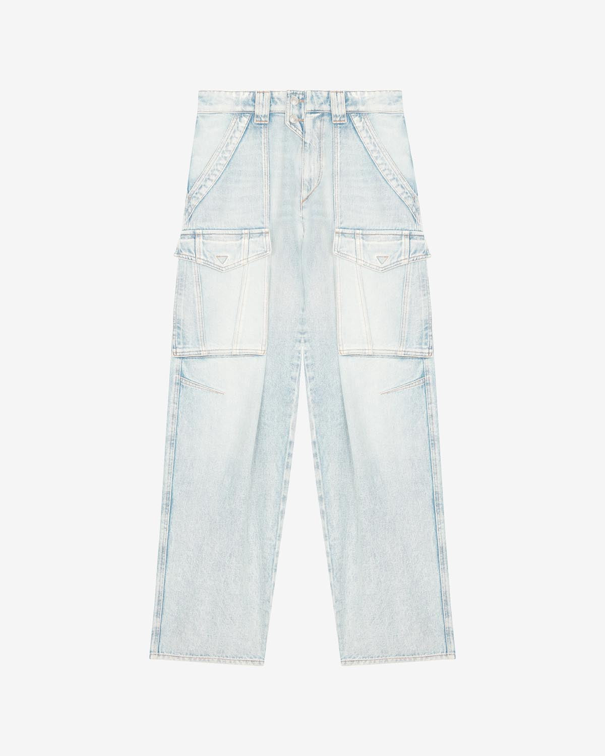 Heilani loose jeans with cargo pockets - Light blue - Woman - 5