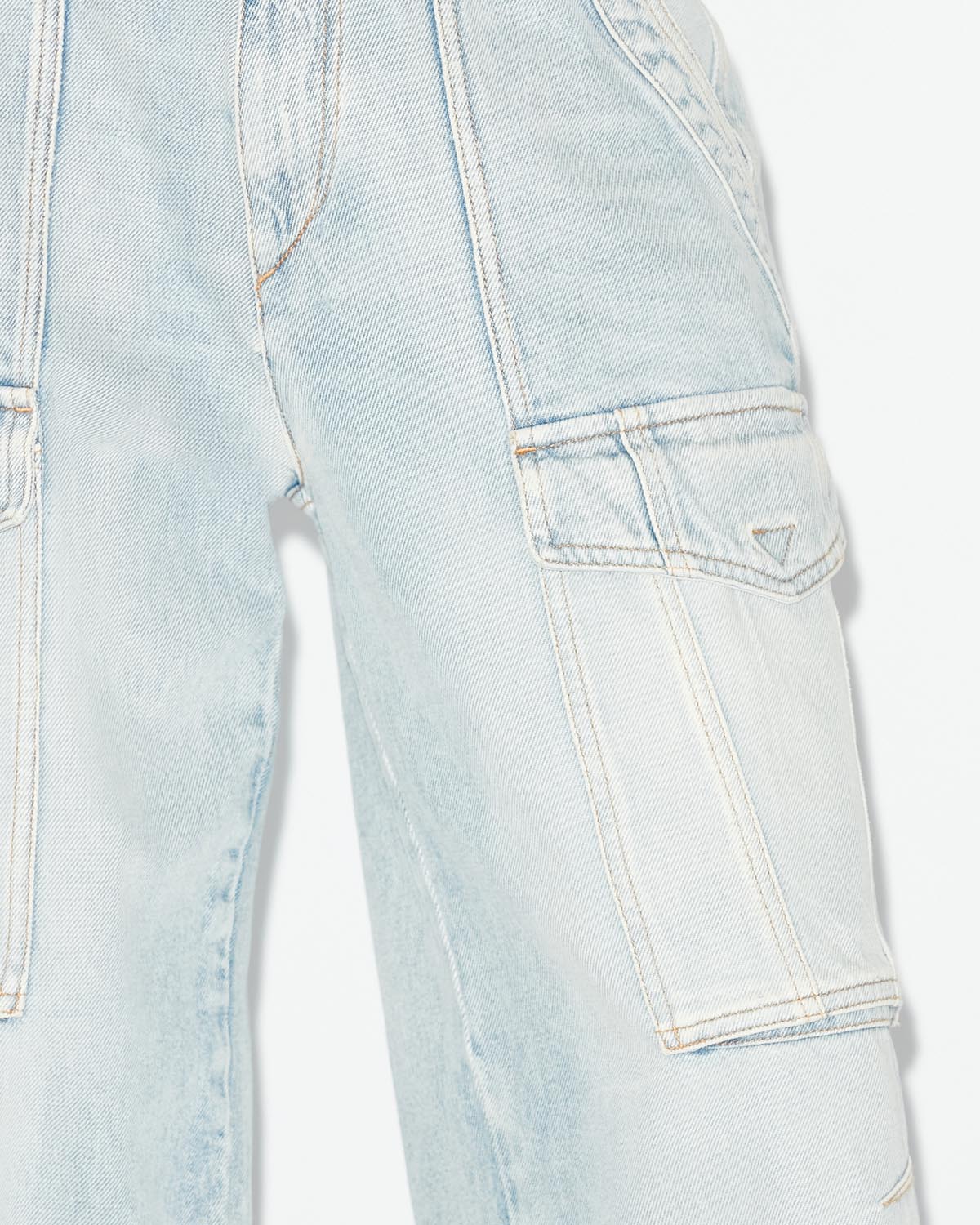 Heilani loose jeans with cargo pockets - Light blue - Woman - 2