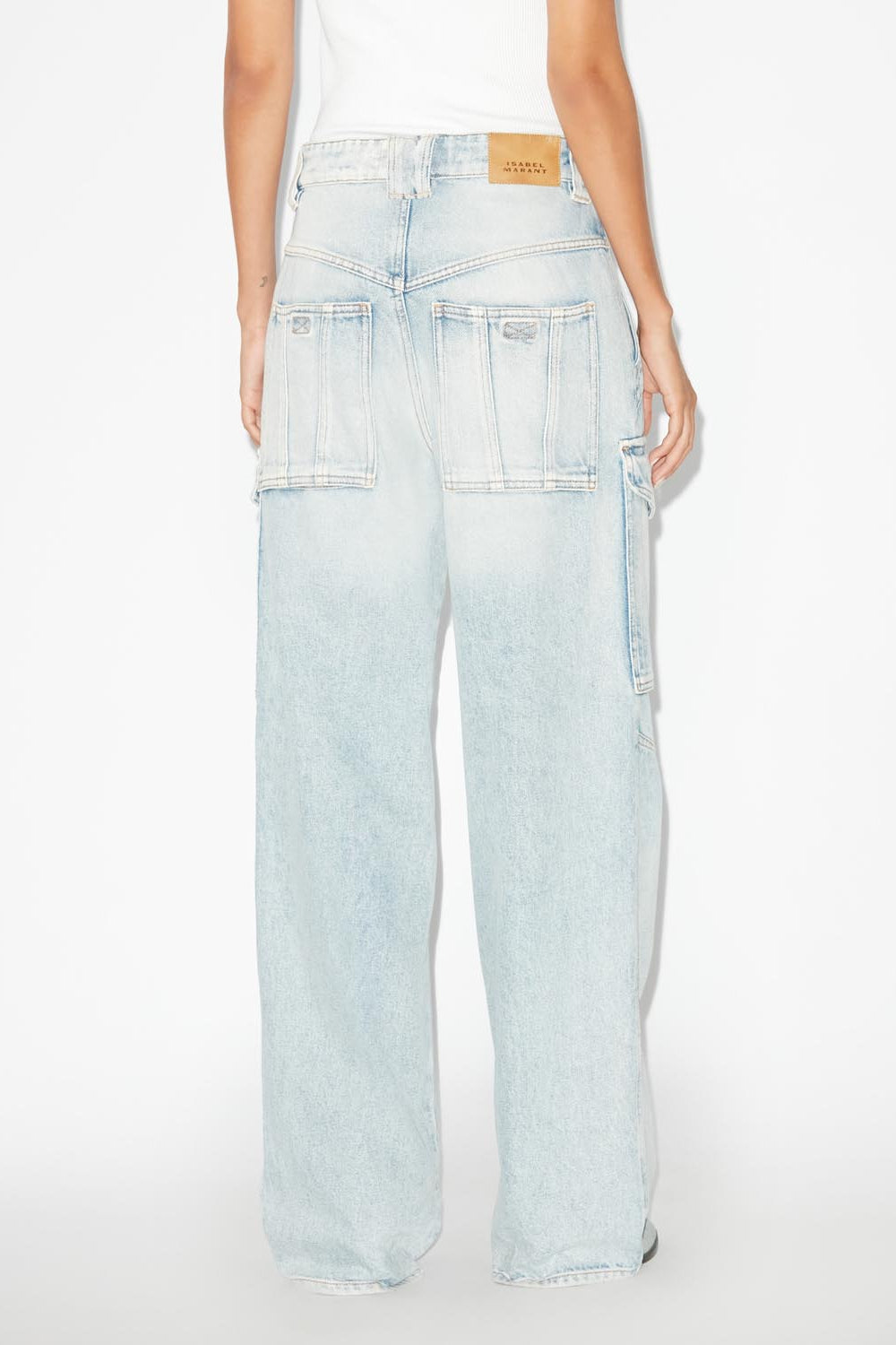 Heilani loose jeans with cargo pockets - Light blue - Woman - 5