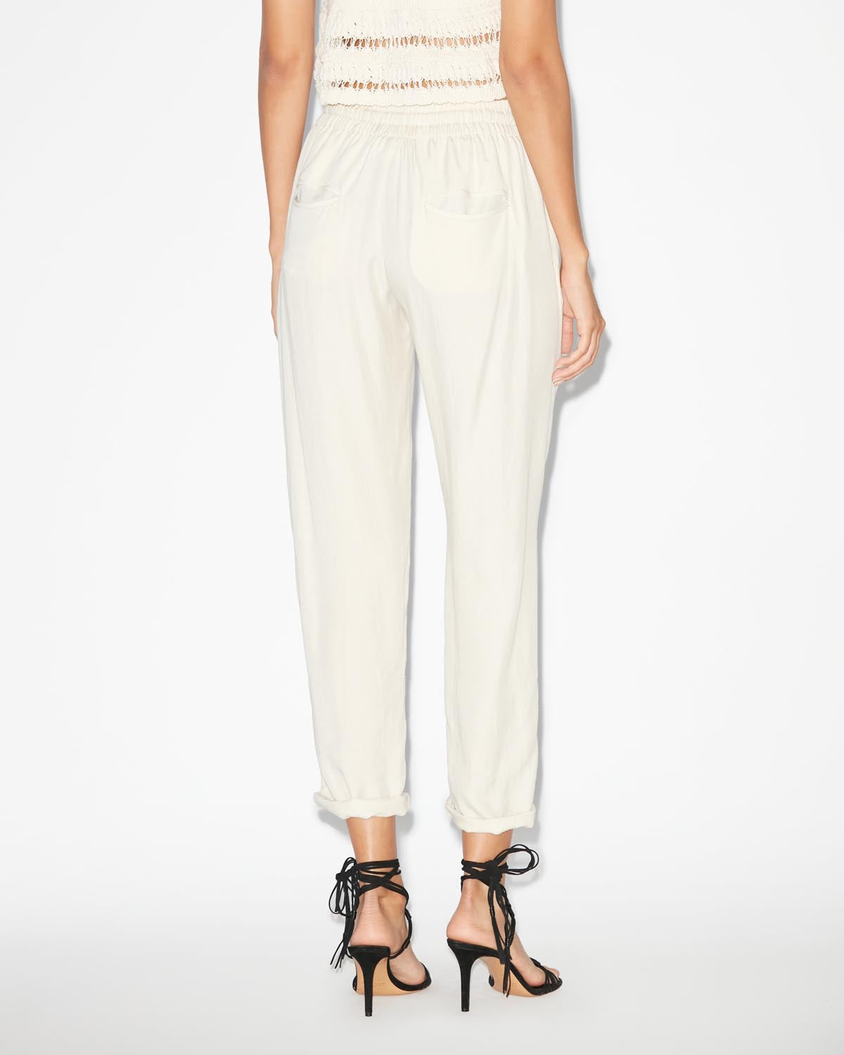 Pantalon fluide berati - Écru - Woman - 4