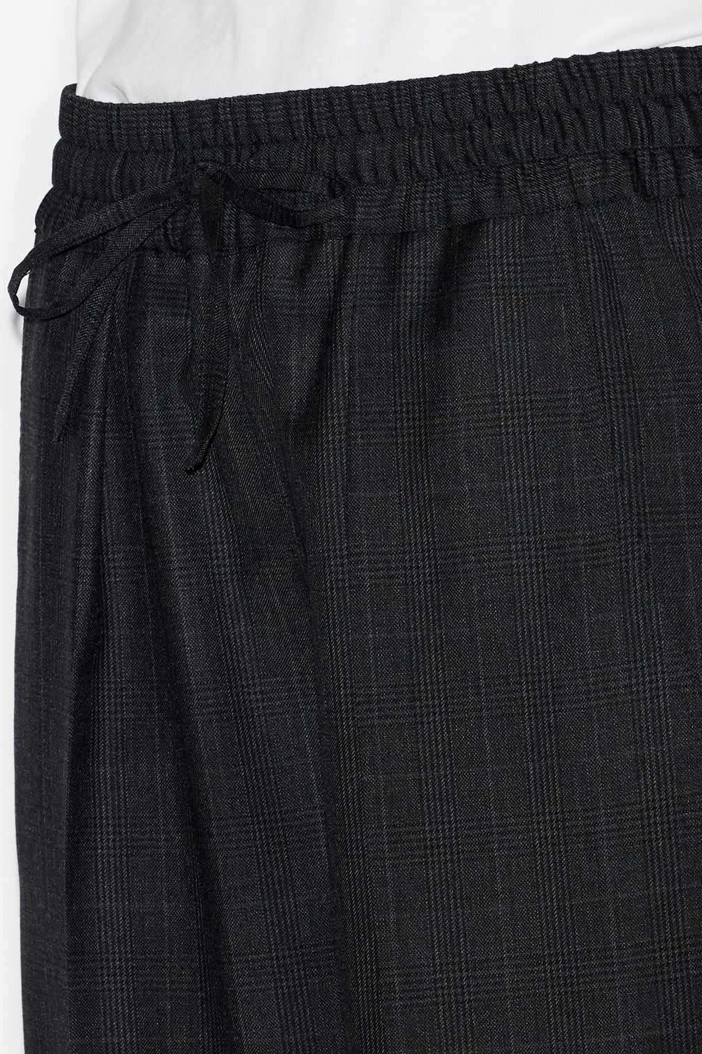 Pantalón plisado de lana príncipe de gales liska - Anthracite - Woman - 3