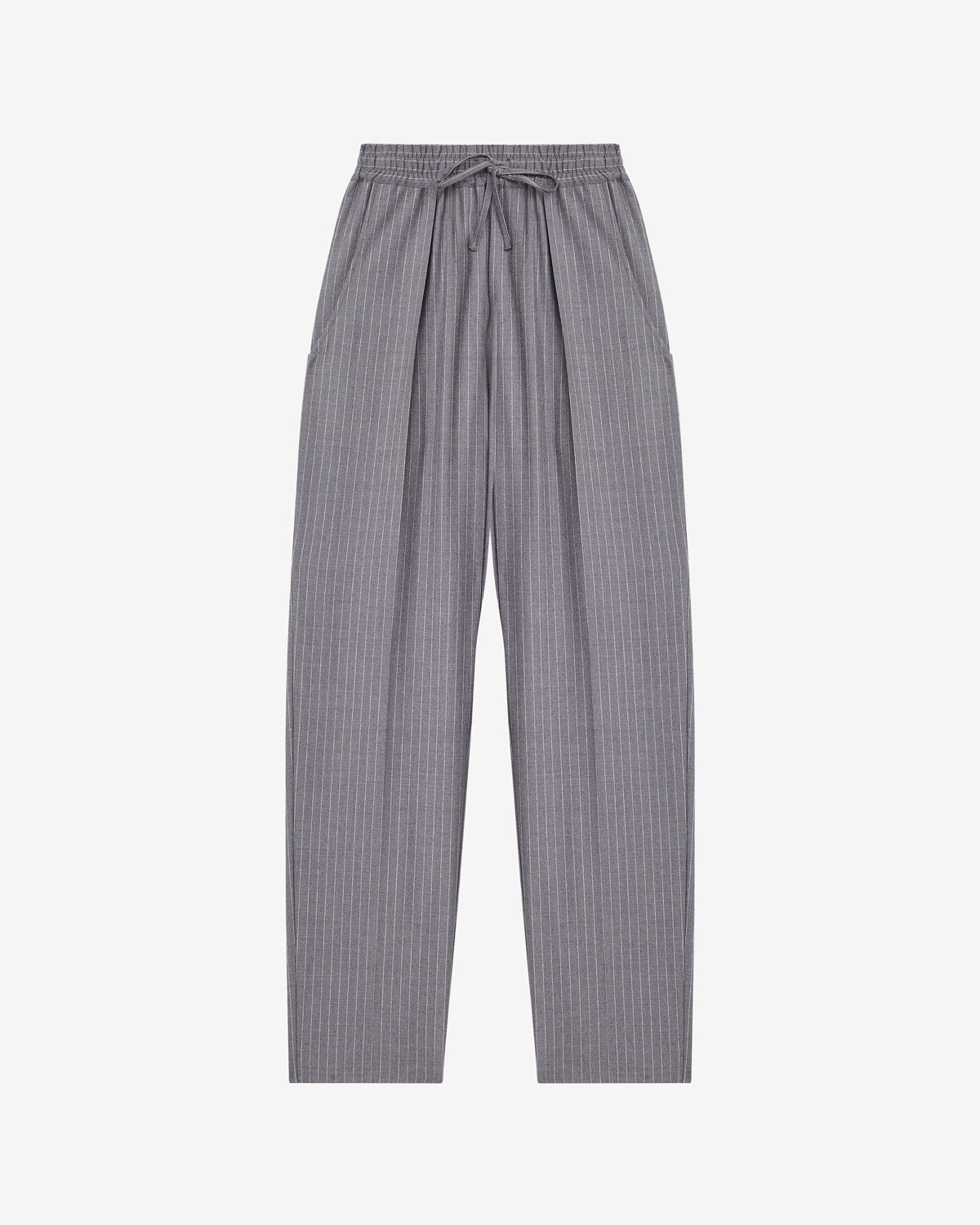 Liska striped virgin wool pants - Gray - Woman - 5