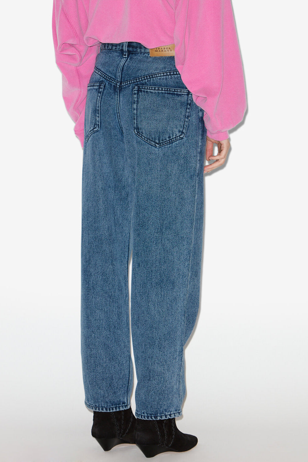 Fließende jeans jenny aus denim - Hellblau - Woman - 5