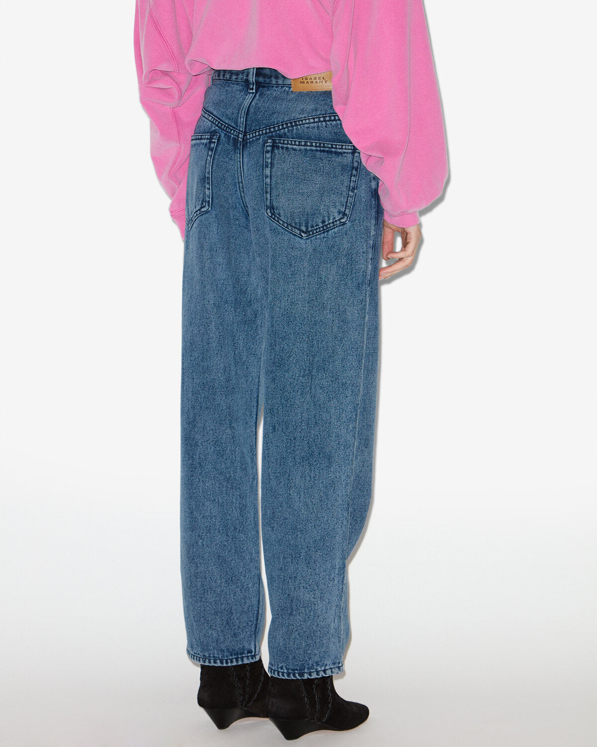 Jean fluide jenny en denim  - Bleu clair - Woman - 4