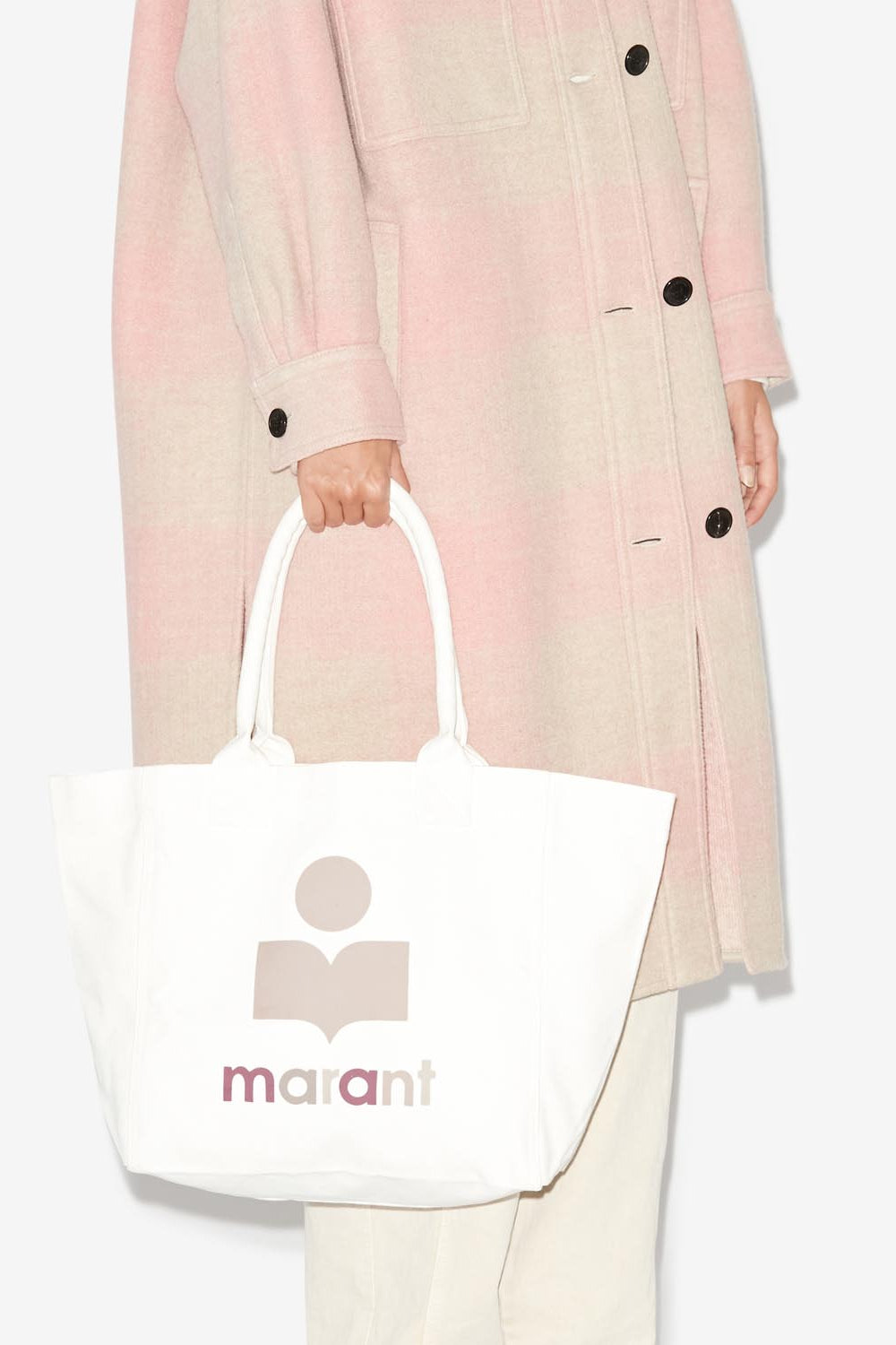 Petit sac cabas yenky à logo brodé - Écru - Woman - 2