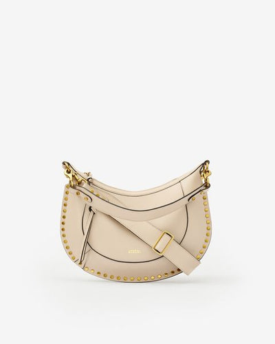 Naoko studded leather bag - Light beige - Woman - 2