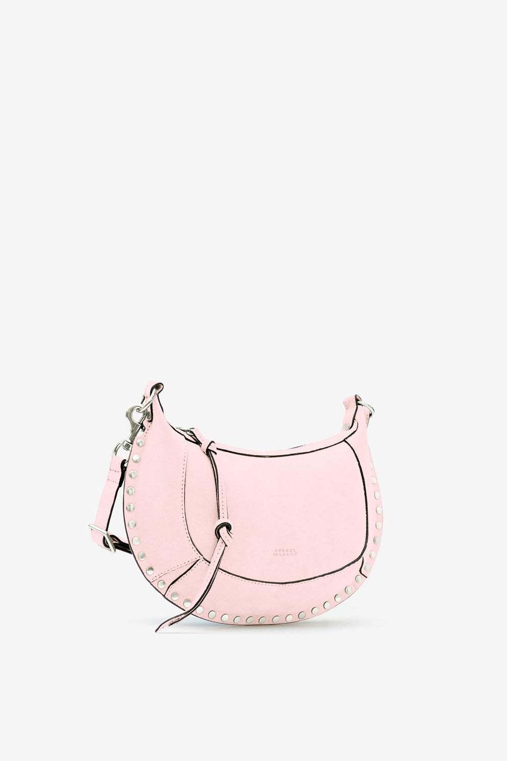 Oskan moon borsa a spalla in pelle - Light pink - Woman - 4