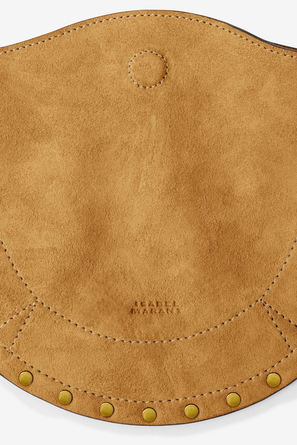 Sac à bandoulière en cuir velours mini moon - Camel - Woman - 3